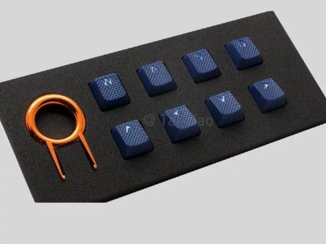 Tai-Hao 8 Key ABS Rubber Keycaps - Dark Blue - أكسسوار لوحة مفاتيح